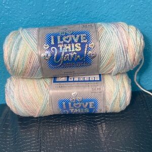 2 NWT 10 oz / 184g I Love This Yarn Super Soft Super Savings 100% Acrylic